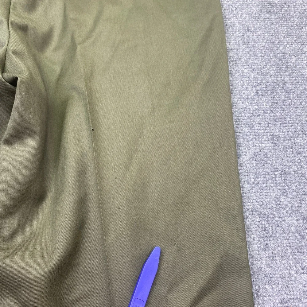 Jos A Bank Windsor Executive Collection Wool Gabardine Pleated Pants Green 36R